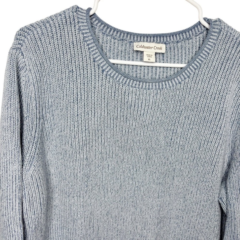 Coldwater Creek pullover sweater size XL New without tags dusty blue - Picture 5 of 6